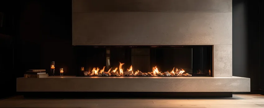 Gas Fireplace Ember Bed Design Services in Newburyport, Massachusetts