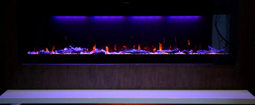 Dynamic Flame Color Fireplace Installation in Newburyport, MA